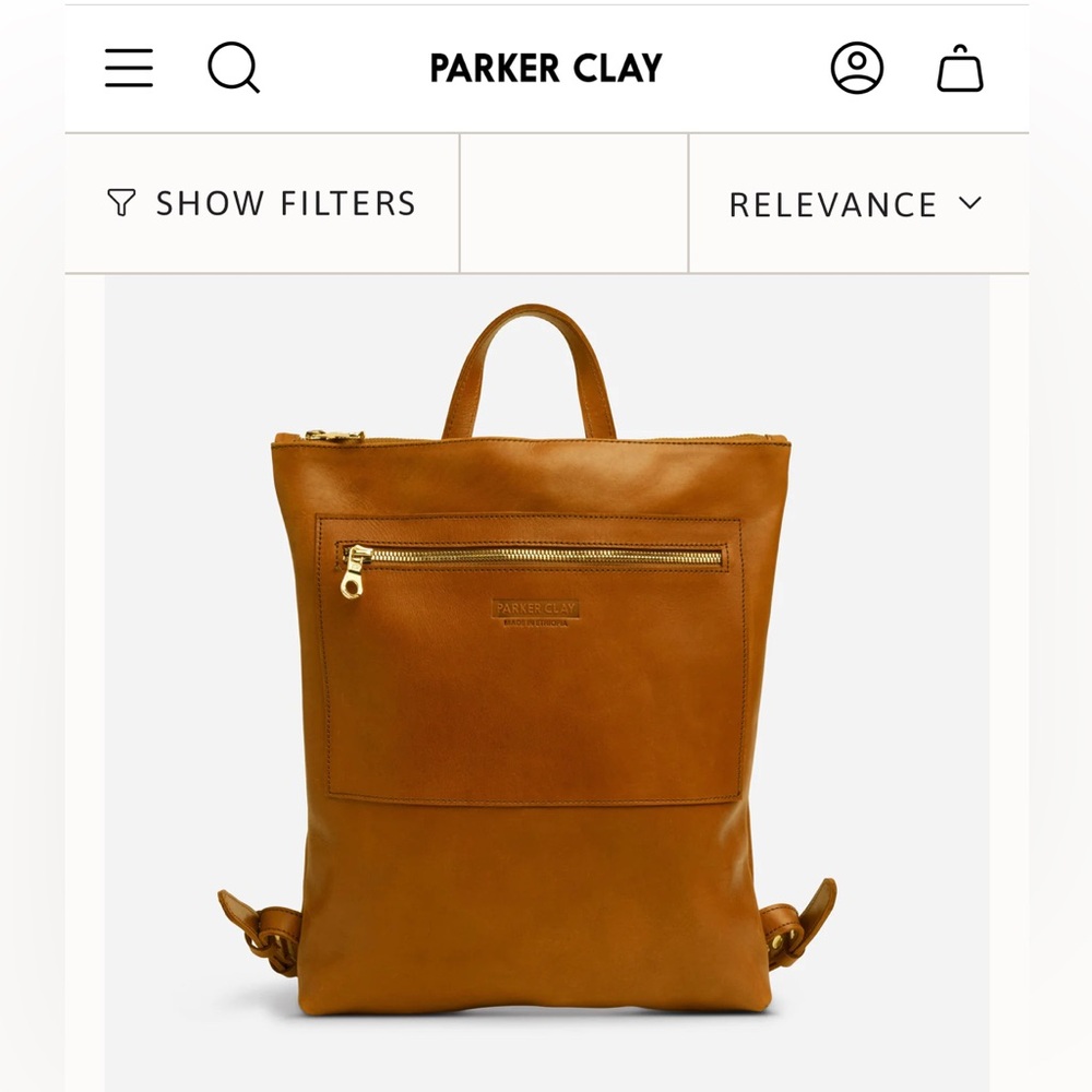 Parker Clay Rust Brown Miramar Leather Backpack - Fantastic Patina